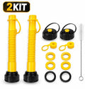 Universal Flexible Gas Can Spout Replacement Kit with Vent Caps & Gaskets