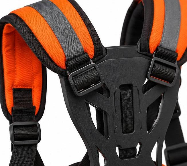 Adjustable Padded 5-Point Trimmer Harness Strap with Hip Protection Pad