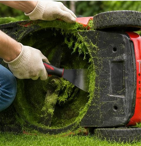 Heavy-Duty Lawn Mower Deck Scraper & Cleaning Tool