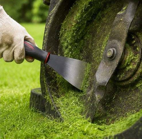 Heavy-Duty Lawn Mower Deck Scraper & Cleaning Tool