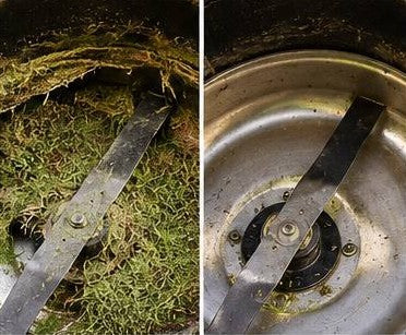 Ergonomic Mower Deck Scraper and Cleaning Tool