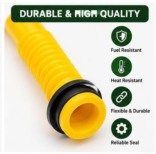 Universal Flexible Gas Can Spout Replacement Kit with Vent Caps & Gaskets
