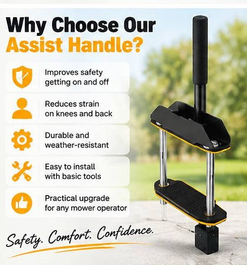 Zero Turn Mower Mount Assist Handle & Support Grab Bar